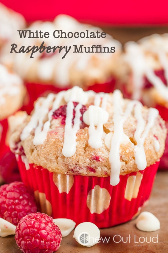 white chocolate raspberry muffins, brunch recipes