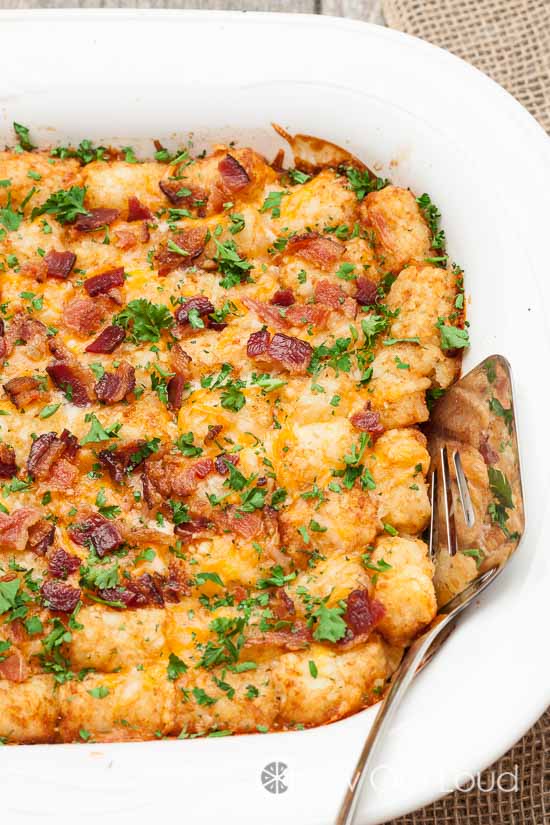 Cheesy Tater Tot Breakfast Bake, Brunch Recipes