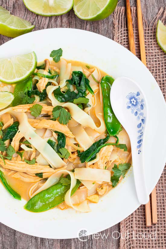 Coconut Curry Chicken Noodle Soup 6