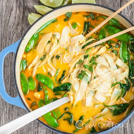 Coconut Curry Chicken noodle soup 2