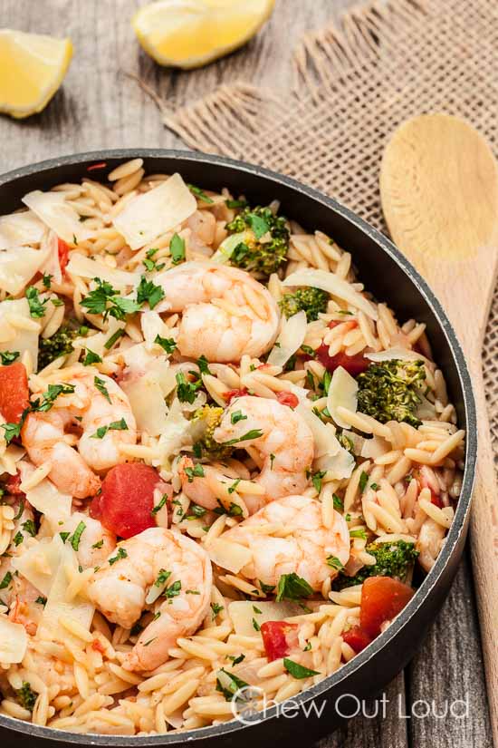 One Pot Lemon Orzo with Shrimp 2