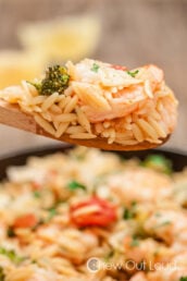 Lemon Orzo with Shrimp