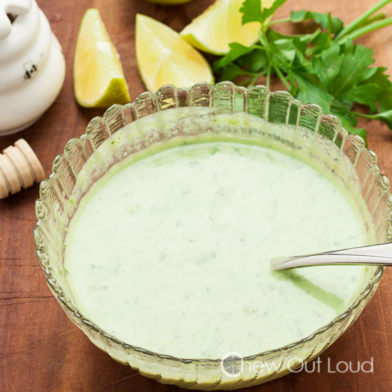 Southwestern Chopped Salad Creamy Cilantro Lime Dressing