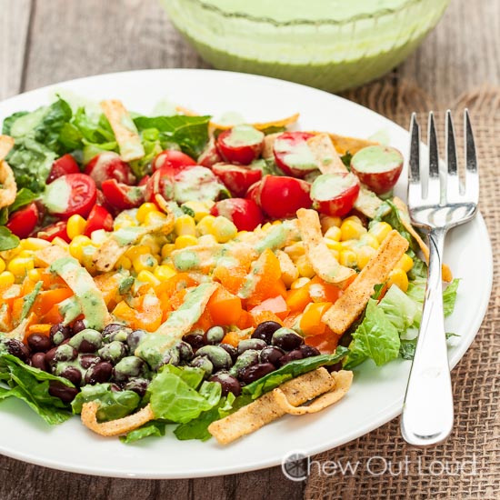 Southwestern Chopped Salad with Cilantro Lime