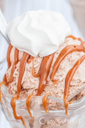 Caramel Macchiato Ice Cream with Whipped Cream