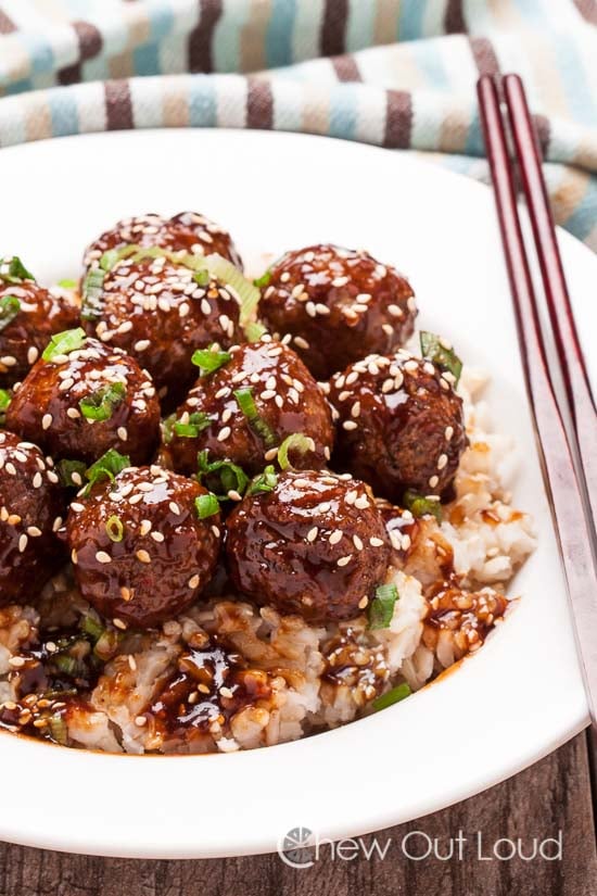 Easy Asian glazed Meatballs