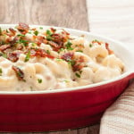 Guyere Macaroni and Cheese with Chopped Bacon