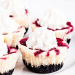 white chocolate raspberry cheesecake