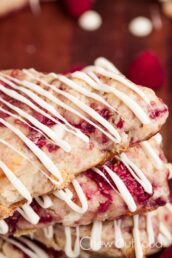 White Chocolate Raspberry Scones