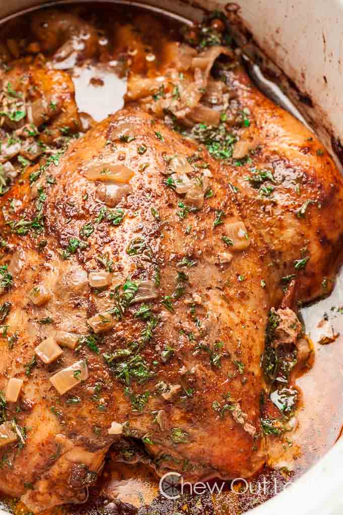 Slow Cooker Roast Chicken - Chew Out Loud