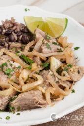 Braised Pork Mojo with Sliced Lime