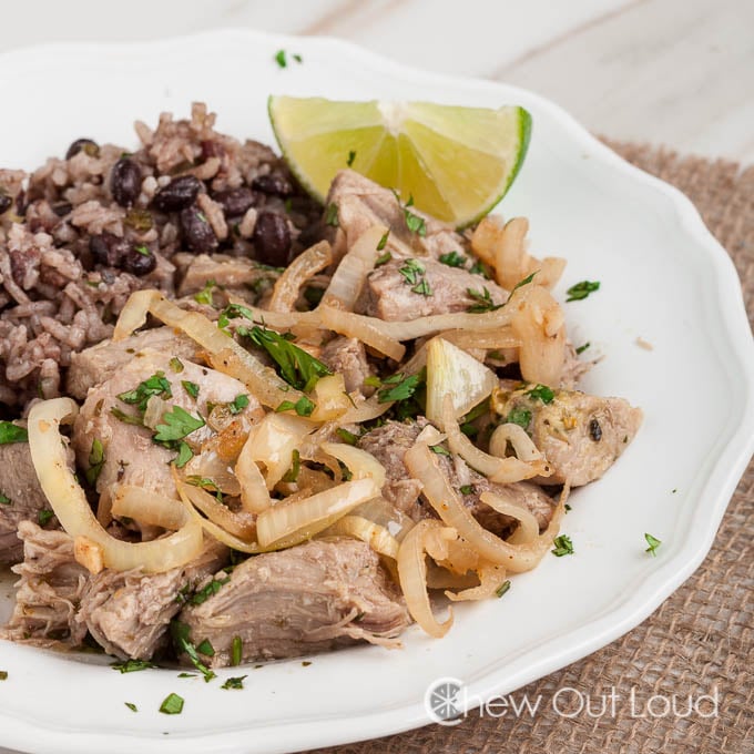 Braised Pork Mojo with Sliced Lime