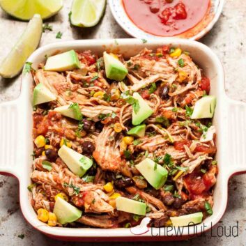 Chicken Salsa with Avocado