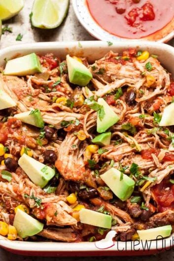 Chicken Salsa with Avocado