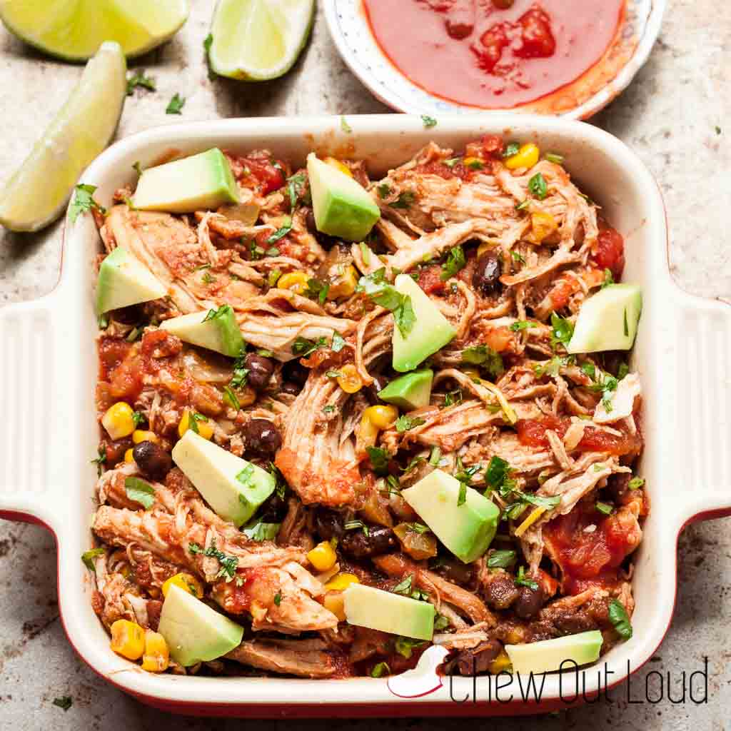 Chicken Salsa with Avocado