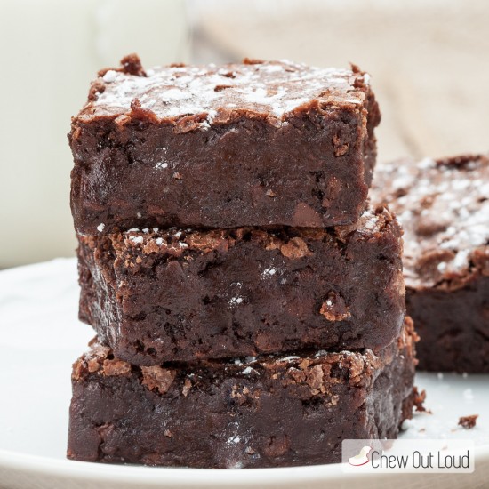 triple chewy fudgy brownies 2