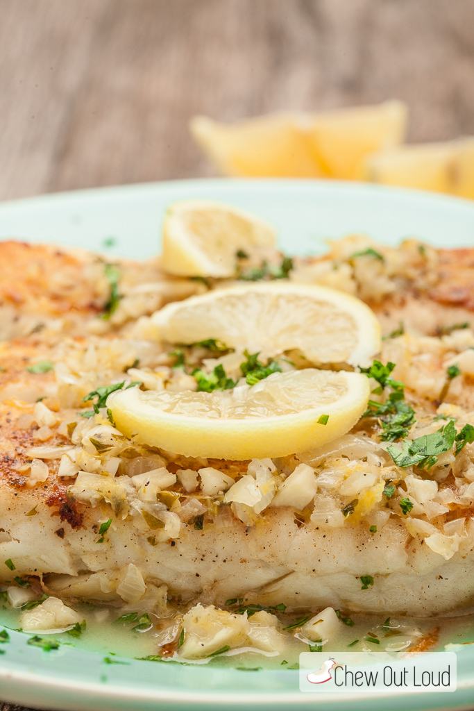 white fish with lemon butter sauce 3 - Chew Out Loud