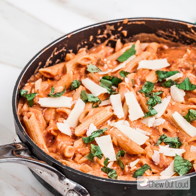 Creamy Bruschetta Pasta 10