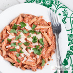 Creamy Bruschetta Pasta with Parmesan and Herb