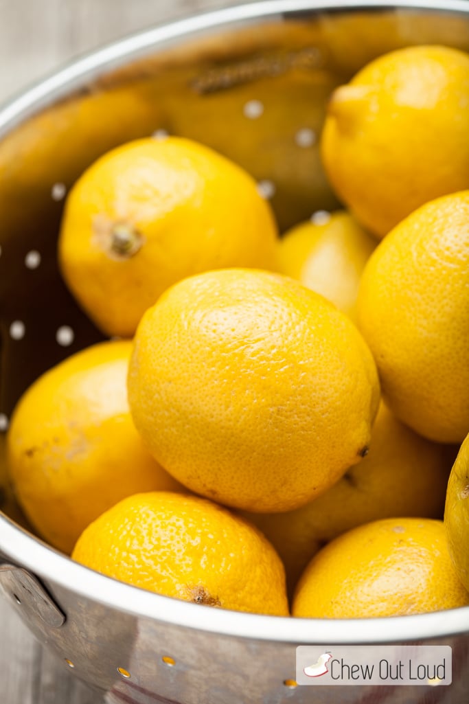 Lemons for lemon cake
