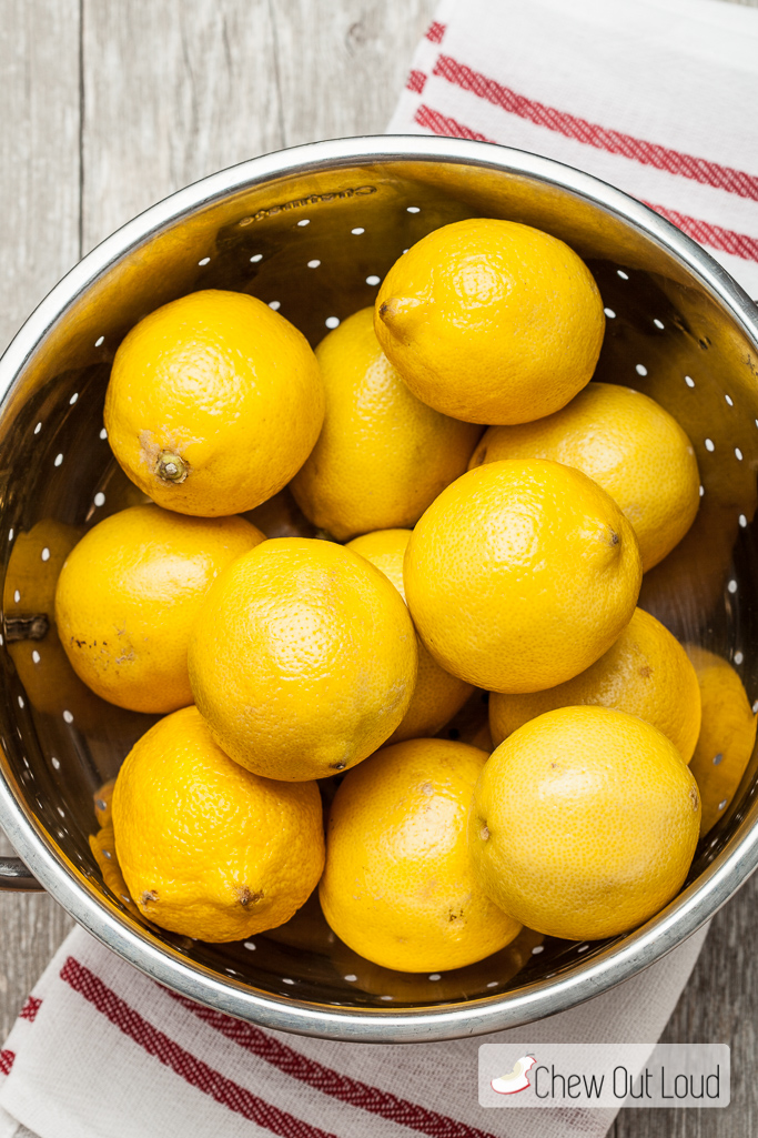 Lemons for lemon cake