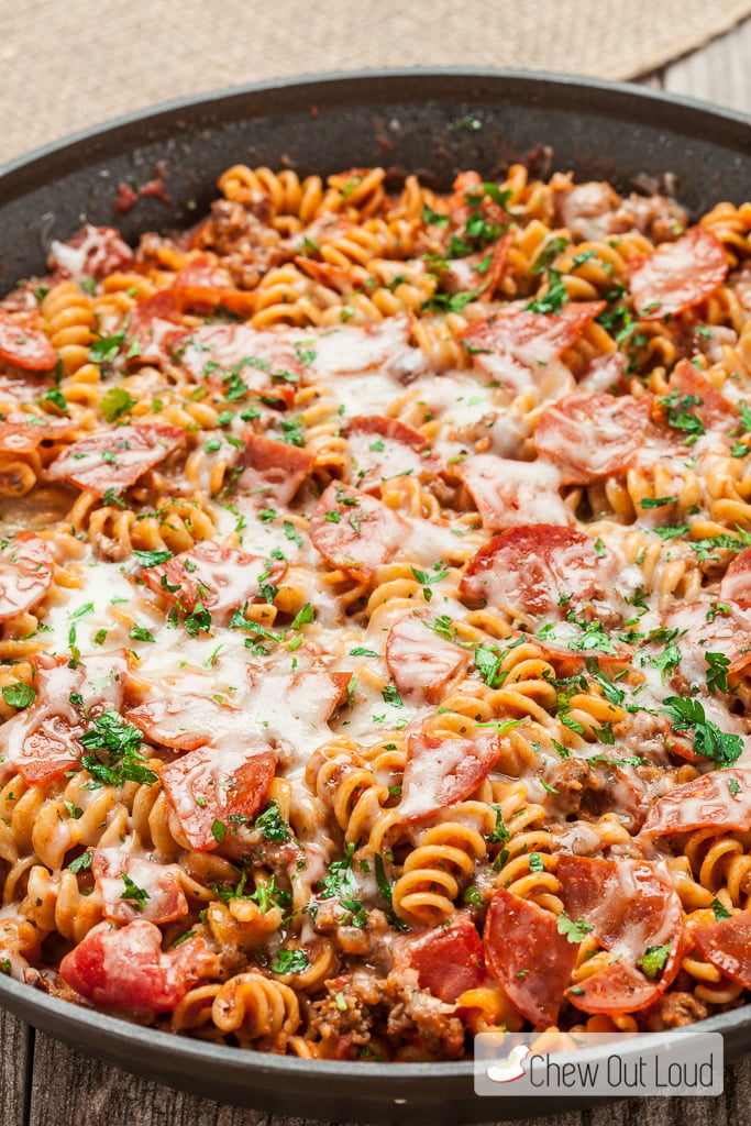 One Pot Pizza Pasta 4