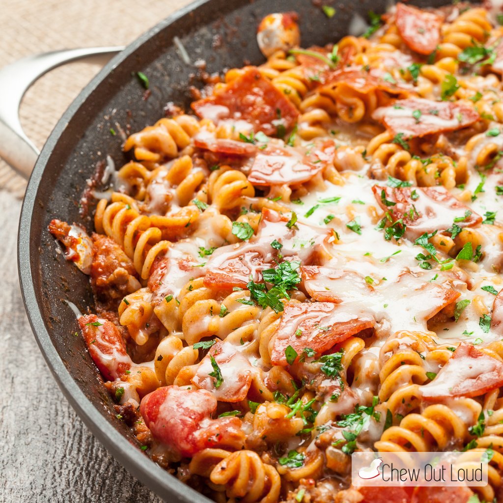 One Pot Pizza Pasta