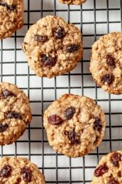 oatmeal raisin cookies, chewy oatmeal cookies