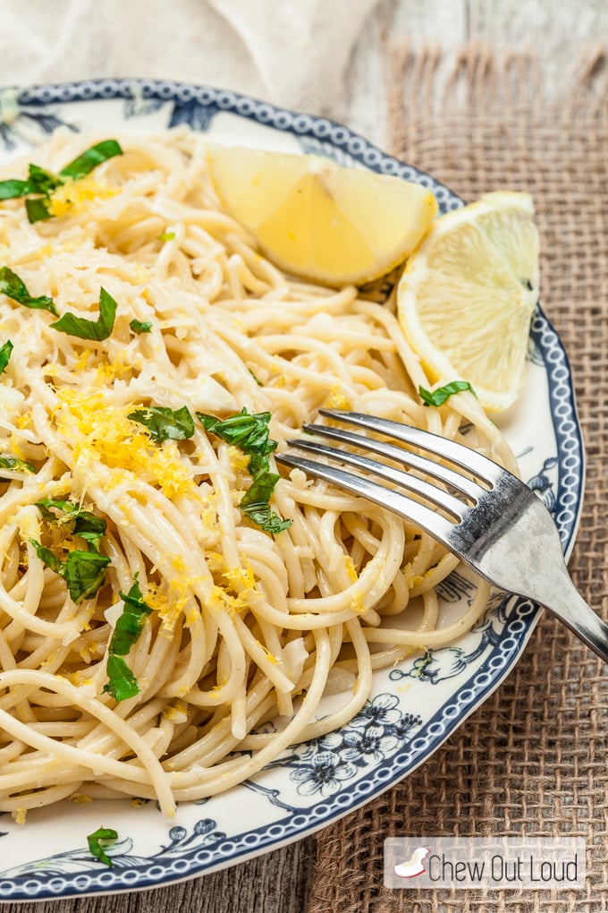 spaghetti lemon olive oil 4