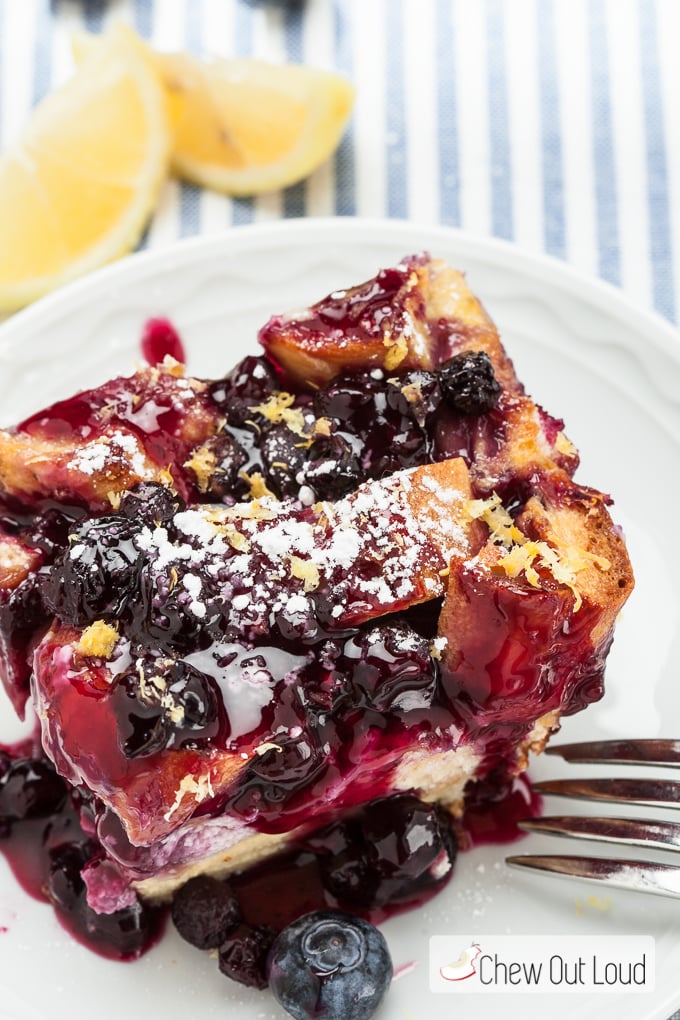 blueberry lemon french toast bake 5