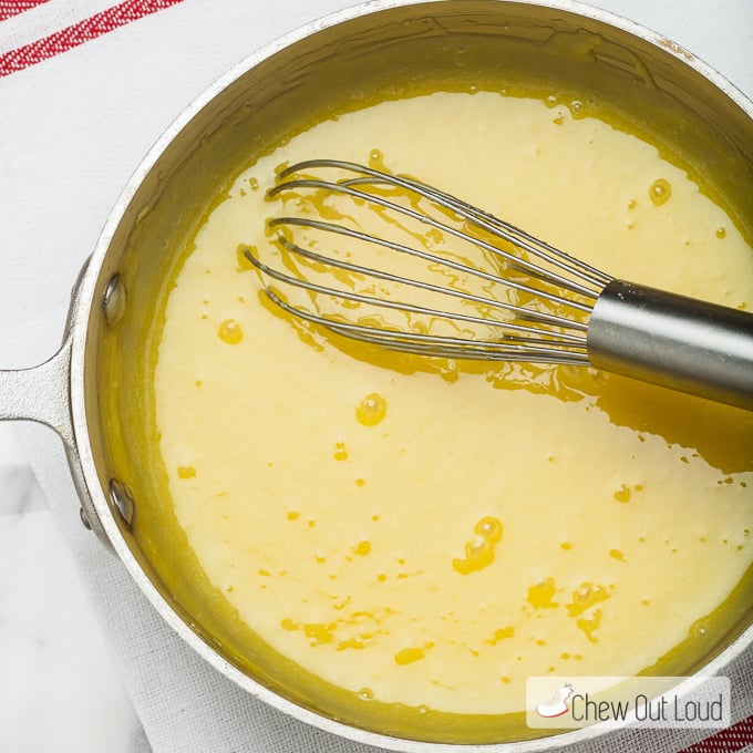 lemon curd in a pan