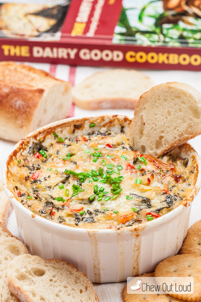Spinach Artichoke Yogurt Dip (+Giveaway) Chew Out Loud