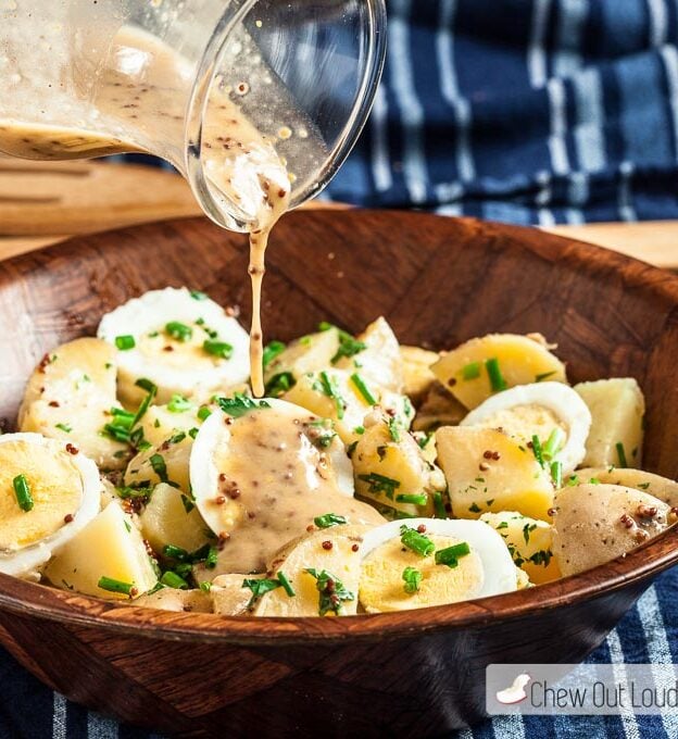 potato salad with honey mustard dressing