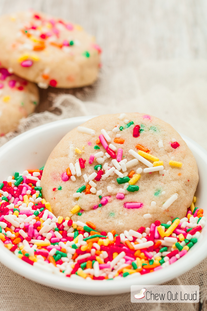 soft funfetti cookies