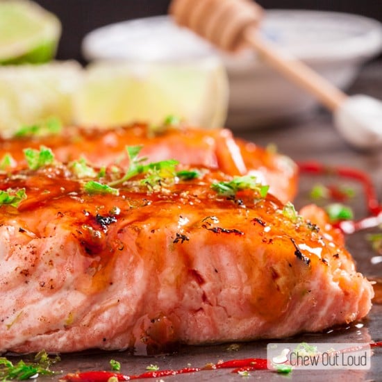 honey lime grilled salmon