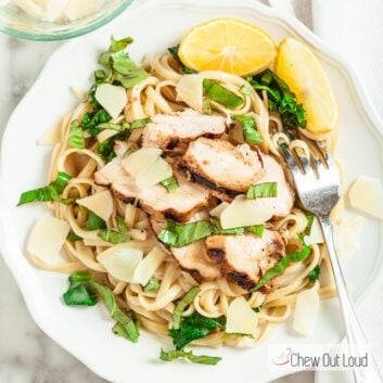 Chicken Linguine with Lemon and Basil