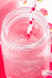 Strawberry Drink in a Jar