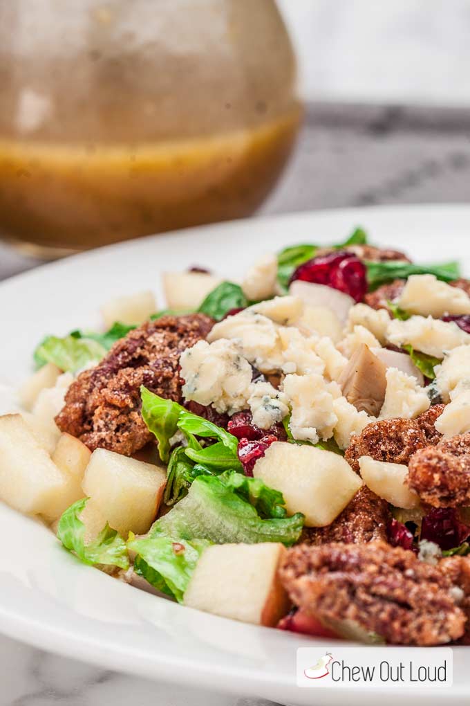 Chopped Apple, Candied Pecan and Blue Cheese Salad