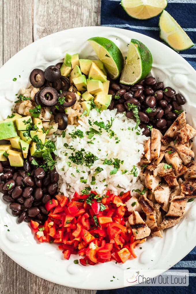 mexican rice salad, jasmine rice, mexican rice bowl