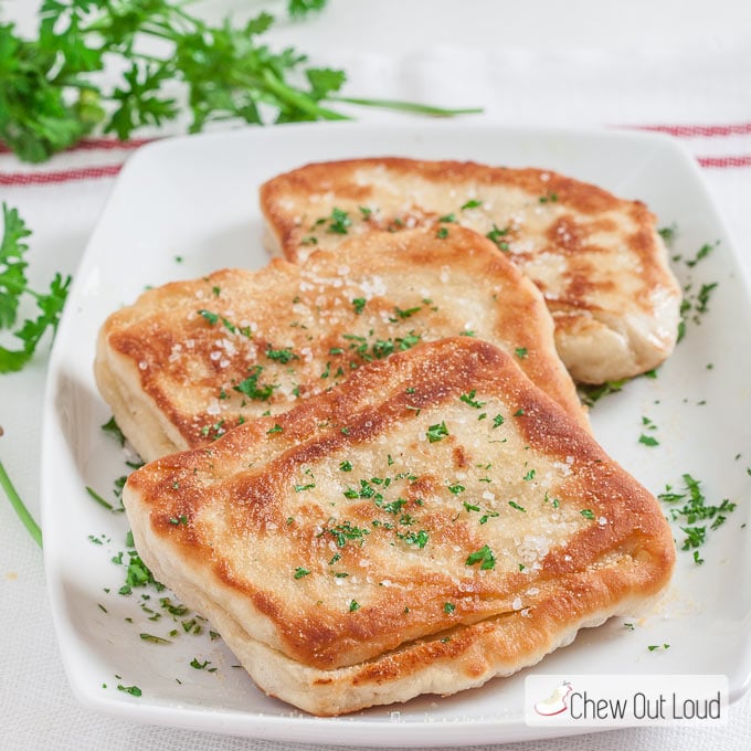 Easy Garlic Herb Flatbread