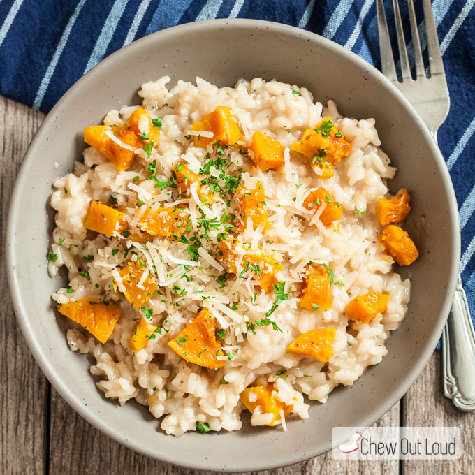 2 tablespoons minced onion  Butternut squash risotto, Squash risotto, Minced  onion