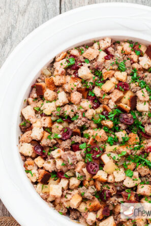 Bowl of Craberry Stuffing