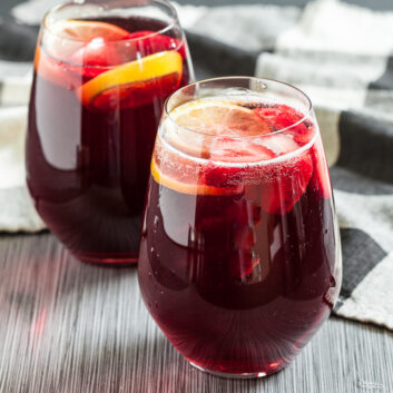 champagne punch, holiday cocktail