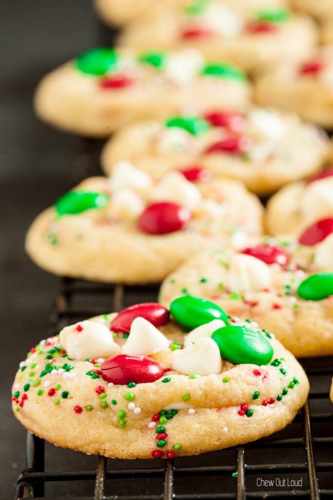 M&M Cookies (Holiday Edition) | Chew Out Loud