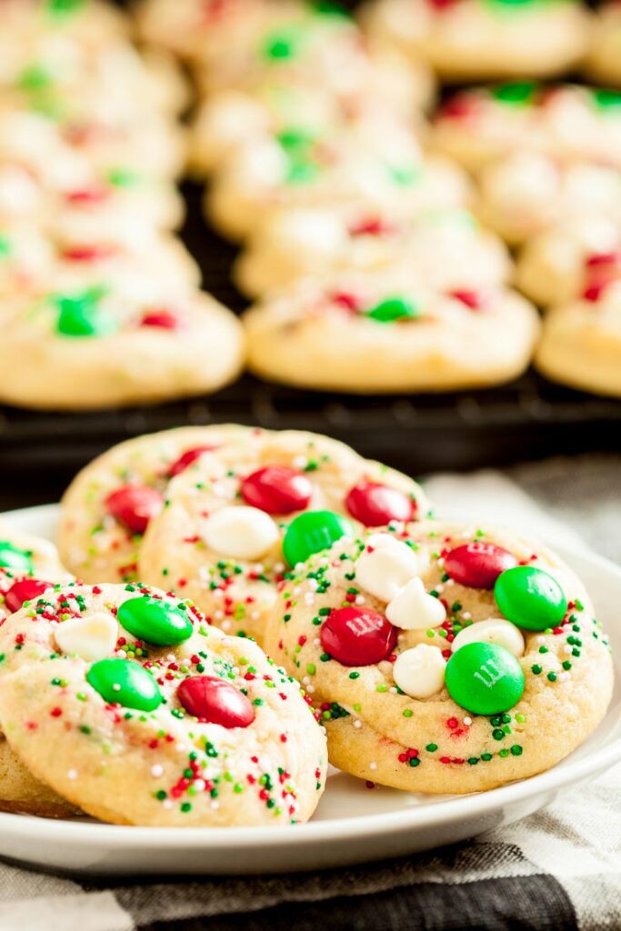 M&M Christmas Cookies - Ahead of Thyme