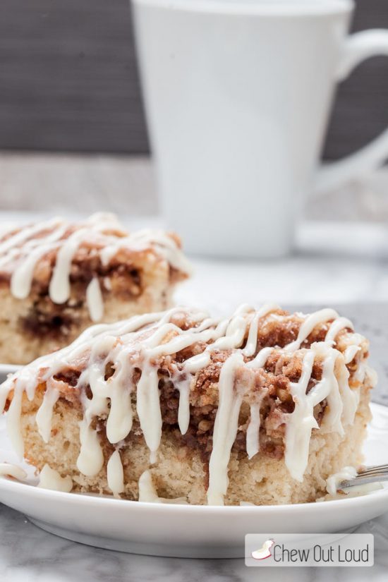 Coffee Cinnamon Roll Cake