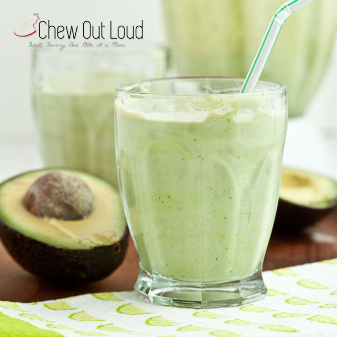 Avocado Coconut Smoothie Shake (5-Ingredient) | Chew Out Loud