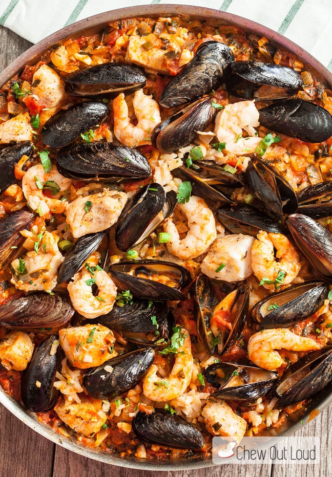 Easy Seafood Paella 1