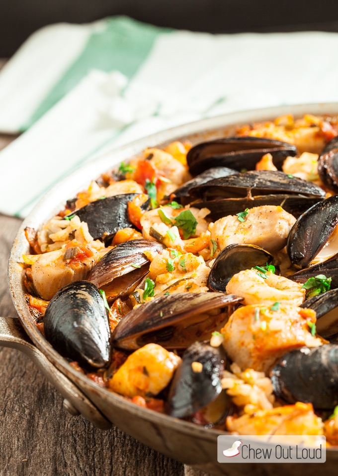 Easy seafood Paella 2