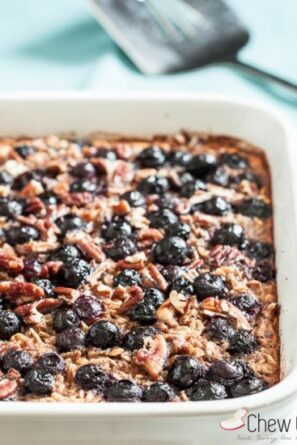 baked blueberry oatmeal